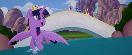 Twilight looks at Moon Dancer and friends MLPTM