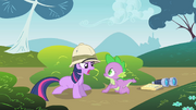 Twilight tells off Spike for sneaking up on her S1E15