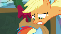 Applejack snags hat off Rainbow's head BGES1