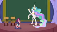 Princess Celestia playing charades S8E7