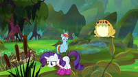 Rarity sniffing around the swamp S8E17