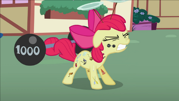 S02E06 Apple Bloom podnosi ciężary