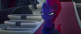 Tempest Shadow listening to the Storm King MLPTM