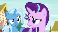 Trixie says --told you-- to Starlight Glimmer S6E25