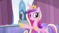 Cadance points at the door S6E2