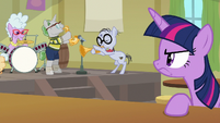 Elderly ponies band playing softer S9E5