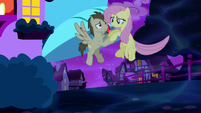 Fluttershy helping Crescent Moon S5E13