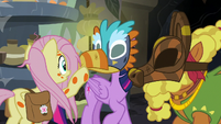 Fluttershy lowers Twilight Sparkle's mask again S7E20