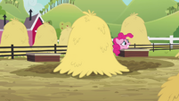 Pinkie Pie sees her clones hopping away S3E03