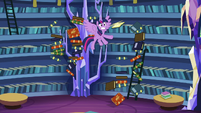 Twilight Sparkle startled by someone entering S9E19