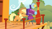 Applejack taking a picture S03E08