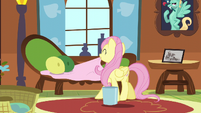 Fluttershy fixing the couch S6E11