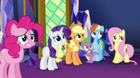 Main 5 and Spike wait for Twilight's reaction S5E3