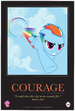Rainbow Dash "Courage" poster from ComicCon 2012