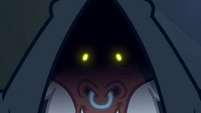 Tirek's eyes glowing yellow S4E25