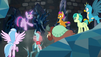 Tree of Harmony addressing the Young Six S8E22