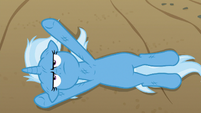 Trixie lying flat on the road S8E19