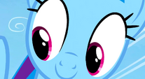 Close look of Rainbow Dash smiling S3E12