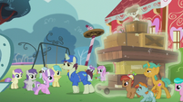 Delivery pony delivers new playground equipment S5E18