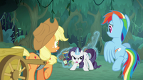 Fake Rarity acting extremely paranoid S8E13