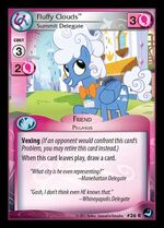 Fluffy Clouds, Summit Delegate card MLP CCG