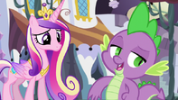 S05E10 Spike mówi Cadance żeby się nie martwiła