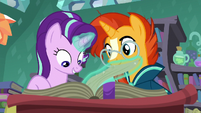 Starlight Glimmer flipping book pages S7E1
