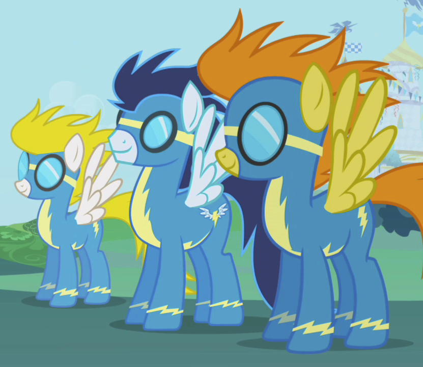 my little pony rainbow dash and soarin kids