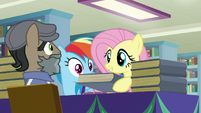 Fluttershy asks Martingale to sign her book S9E21