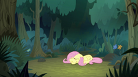 Fluttershy crying by herself in the forest S8E13