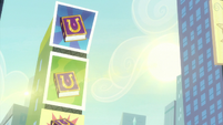 Friendship journal on Manehattan billboards S7E14