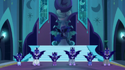 Nightmare Moon with her guards S5E26