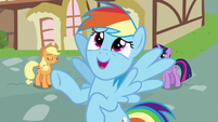 Rainbow Dash "getting rid of all those pies" S7E23