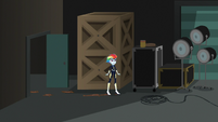 Rainbow Dash in the movie studio storage area EGS2