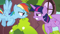 Rainbow and Twilight angry at each other S4E21