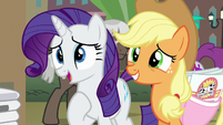 Rarity and Applejack asking for help S5E16