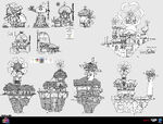 Windmill-dam early sketches by Fabia Sans
