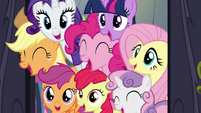 Main five and CMC surprise Rainbow Dash S6E7