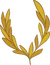 Golden laurel wreath