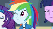 Rainbow Dash's eye pops open EG2