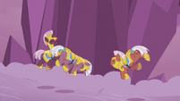 Royal guards tripped up by Sombra's spire S5E25