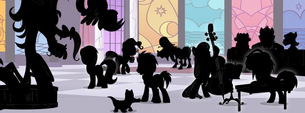 Episode 100 silhouetted cast MLP Facebook