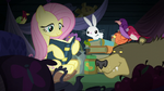 Fluttershy in her Nightmare Night hiding place S5E21