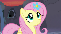 Fluttershy with flower in her mane S4E16