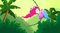 Pinkie Pie swinging on a jungle vine SS11