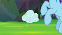 Rainbow Dash creates a tiny cloud S8E17