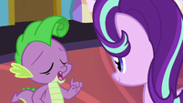 Spike imitating Rarity S7E1