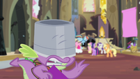 Spike with bucket on his head S4E06