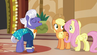 AJ and Fluttershy impressed by Gladmane's values S6E20