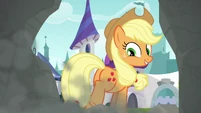 Applejack bucks through the rocks S9E4.png (790 KB) Applejack bucks through the rocks S9E4